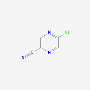 molecular formula C5H2ClN3 B1357153 5-氯吡嗪-2-腈 CAS No. 36070-75-4