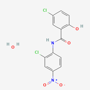 molecular formula C13H10Cl2N2O5 B1357154 Niclosamide monohydrate CAS No. 73360-56-2