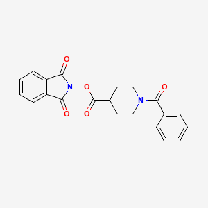 1,3-Dioxoisoindolin-2-yl 1-benzoylpiperidine-4-carboxylate