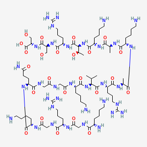 molecular formula C82H154N34O24 B1357165 Parasin I CAS No. 219552-69-9