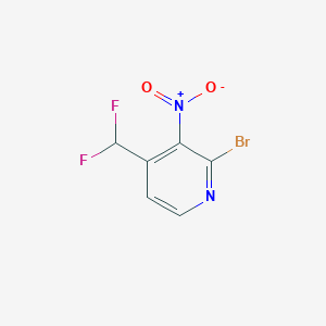 2-Bromo-4-(difluoromethyl)-3-nitropyridine