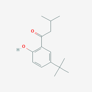 molecular formula C15H22O2 B13571734 1-(5-(Tert-butyl)-2-hydroxyphenyl)-3-methylbutan-1-one 