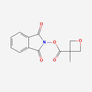 molecular formula C13H11NO5 B13571741 (1,3-dioxoisoindol-2-yl) 3-methyloxetane-3-carboxylate 