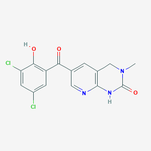 6-(3,5-dichloro-2-hydroxybenzoyl)-3-methyl-1H,2H,3H,4H-pyrido[2,3-d]pyrimidin-2-one