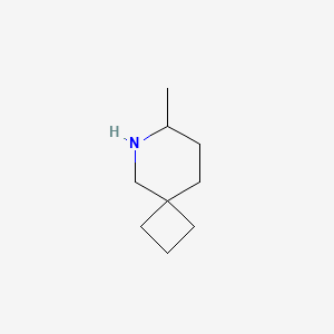 molecular formula C9H17N B13571755 7-Methyl-6-azaspiro[3.5]nonane 