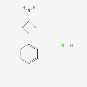 Rac-(1r,3r)-3-(4-methylphenyl)cyclobutan-1-aminehydrochloride,trans