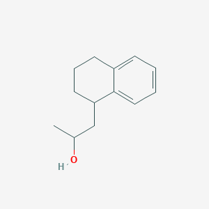 molecular formula C13H18O B13571782 1-(1,2,3,4-Tetrahydronaphthalen-1-yl)propan-2-ol 