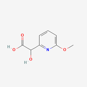 molecular formula C8H9NO4 B13571788 2-Hydroxy-2-(6-methoxypyridin-2-yl)acetic acid 