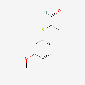 2-[(3-Methoxyphenyl)sulfanyl]propanal