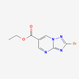 molecular formula C8H7BrN4O2 B13571852 Ethyl2-bromo-[1,2,4]triazolo[1,5-a]pyrimidine-6-carboxylate 