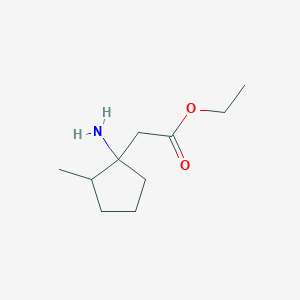 Ethyl 2-(1-amino-2-methylcyclopentyl)acetate