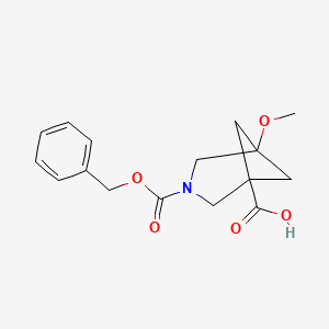 3-((Benzyloxy)carbonyl)-5-methoxy-3-azabicyclo[3.1.1]heptane-1-carboxylic acid