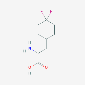 molecular formula C9H15F2NO2 B13571960 2-Amino-3-(4,4-difluorocyclohexyl)propanoic acid 