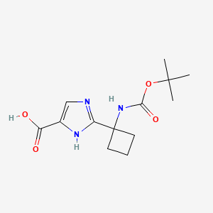 2-(1-((Tert-butoxycarbonyl)amino)cyclobutyl)-1h-imidazole-4-carboxylic acid