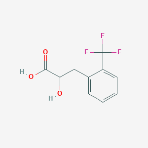 molecular formula C10H9F3O3 B13571998 2-Hydroxy-3-[2-(trifluoromethyl)phenyl]propanoic acid 