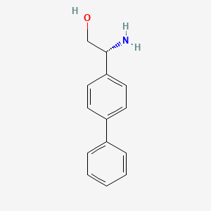 molecular formula C14H15NO B13572002 (2R)-2-Amino-2-(4-phenylphenyl)ethan-1-OL 