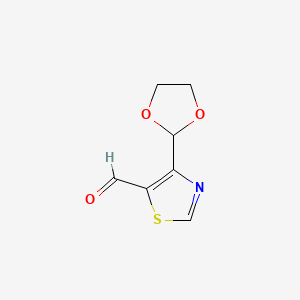 4-(1,3-Dioxolan-2-yl)-1,3-thiazole-5-carbaldehyde