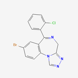 B1357205 8-bromo-6-(2-chlorophenyl)-4H-[1,2,4]triazolo[4,3-a][1,4]benzodiazepine CAS No. 919973-69-6