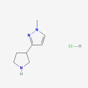 1-methyl-3-(pyrrolidin-3-yl)-1H-pyrazolehydrochloride