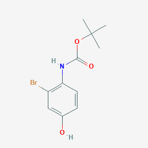 molecular formula C11H14BrNO3 B13572115 tert-Butyl (2-bromo-4-hydroxyphenyl)carbamate CAS No. 548771-40-0