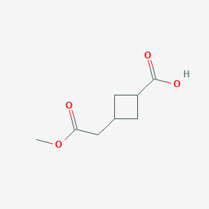 3-(2-Methoxy-2-oxo-ethyl)cyclobutanecarboxylic acid