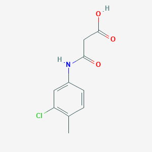 molecular formula C10H10ClNO3 B1357214 3-[(3-氯-4-甲基苯基)氨基]-3-氧代丙酸 CAS No. 73877-03-9