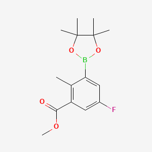 Methyl 5-fluoro-2-methyl-3-(tetramethyl-1,3,2-dioxaborolan-2-yl)benzoate