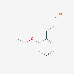 molecular formula C11H15BrO B13572176 1-(3-Bromopropyl)-2-ethoxybenzene 