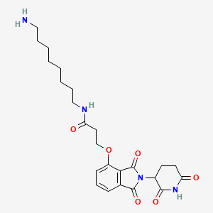 molecular formula C24H32N4O6 B13572182 N-(8-aminooctyl)-3-[2-(2,6-dioxo-3-piperidyl)-1,3-dioxo-isoindolin-4-yl]oxy-propanamide 