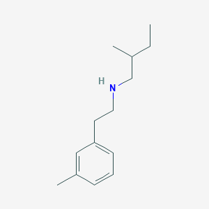 molecular formula C14H23N B13572187 2-Methyl-N-(3-methylphenethyl)butan-1-amine 