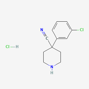 4-(3-Chlorophenyl)piperidine-4-carbonitrile hydrochloride