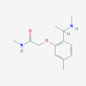 molecular formula C13H20N2O2 B13572214 n-Methyl-2-{5-methyl-2-[1-(methylamino)ethyl]phenoxy}acetamide 