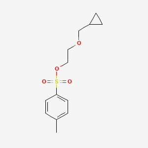 molecular formula C13H18O4S B13572251 2-Cyclopropylmethoxy-ethanol tosylate 