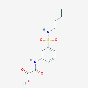 {[3-(Butylsulfamoyl)phenyl]carbamoyl}formicacid