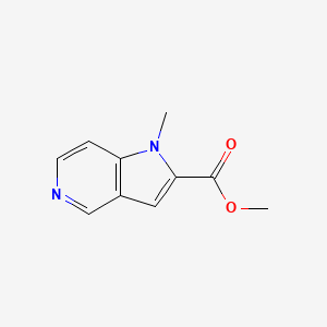 molecular formula C10H10N2O2 B13572278 methyl 1-methyl-1H-pyrrolo[3,2-c]pyridine-2-carboxylate 