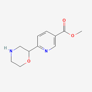 Methyl 6-(morpholin-2-yl)nicotinate