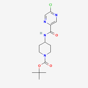 Tert-butyl 4-(5-chloropyrazine-2-amido)piperidine-1-carboxylate