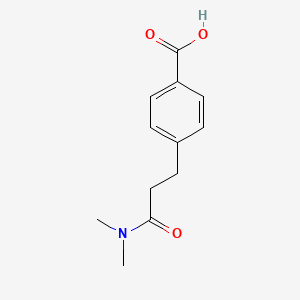 molecular formula C12H15NO3 B1357241 4-(3-(Dimethylamino)-3-oxopropyl)benzoic acid CAS No. 937642-84-7