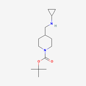 molecular formula C14H26N2O2 B1357243 tert-Butyl 4-((cyclopropylamino)methyl)piperidine-1-carboxylate CAS No. 877859-58-0