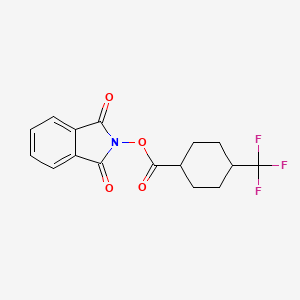 (1,3-dioxoisoindol-2-yl) 4-(trifluoromethyl)cyclohexane-1-carboxylate