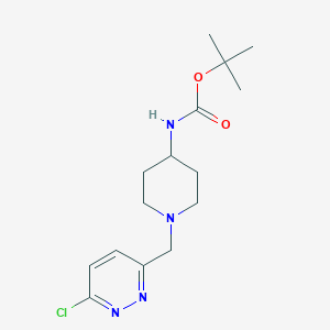 Tert-butyl (1-((6-chloropyridazin-3-yl)methyl)piperidin-4-yl)carbamate