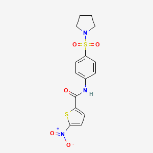 5-nitro-N-[4-(pyrrolidine-1-sulfonyl)phenyl]thiophene-2-carboxamide