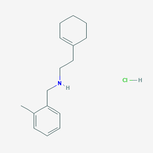 molecular formula C16H24ClN B1357247 2-(1-Cyclohexen-1-YL)-N-(2-methylbenzyl)-1-ethanamine hydrochloride CAS No. 1048649-07-5
