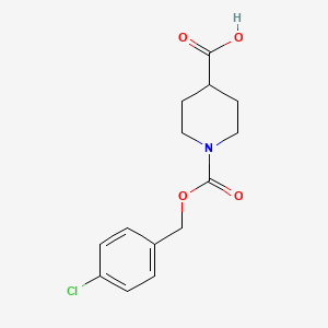 1-{[(4-Chlorophenyl)methoxy]carbonyl}piperidine-4-carboxylicacid