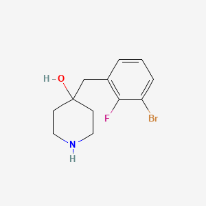 4-(3-Bromo-2-fluorobenzyl)piperidin-4-ol