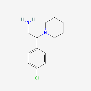 molecular formula C13H19ClN2 B1357255 2-(4-Chlorophenyl)-2-piperidin-1-ylethanamine CAS No. 914207-57-1