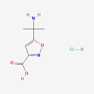 5-(2-Aminopropan-2-yl)-1,2-oxazole-3-carboxylicacidhydrochloride