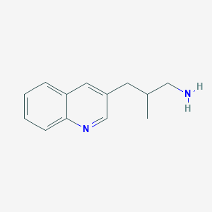 2-Methyl-3-(quinolin-3-yl)propan-1-amine