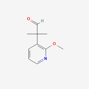 2-(2-Methoxypyridin-3-yl)-2-methylpropanal