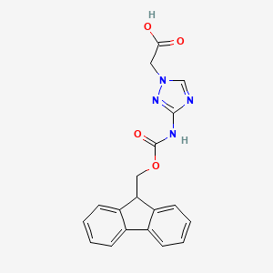 2-(3-((((9H-Fluoren-9-yl)methoxy)carbonyl)amino)-1H-1,2,4-triazol-1-yl)acetic acid